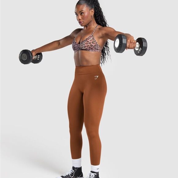 Gymshark POWER LEGGINGS brown size L‎ NWT in packaging - Picture 6 of 8